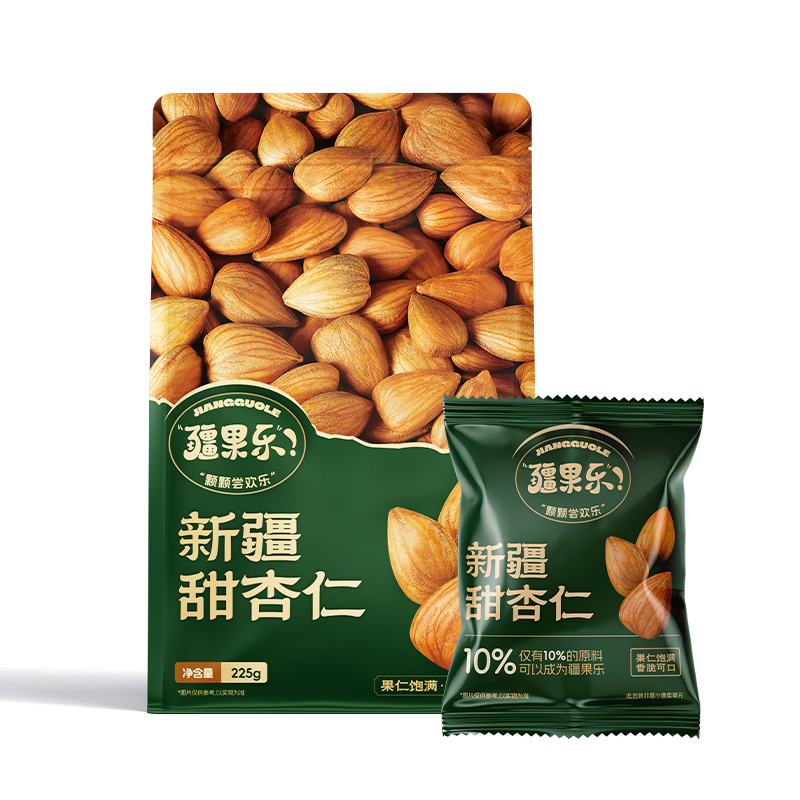 疆果乐新疆甜杏仁225g/袋